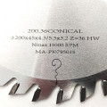 Conical scoring saw blade GOLDEN EAGLE 200x45x4.3/5.5x3.2 Z36