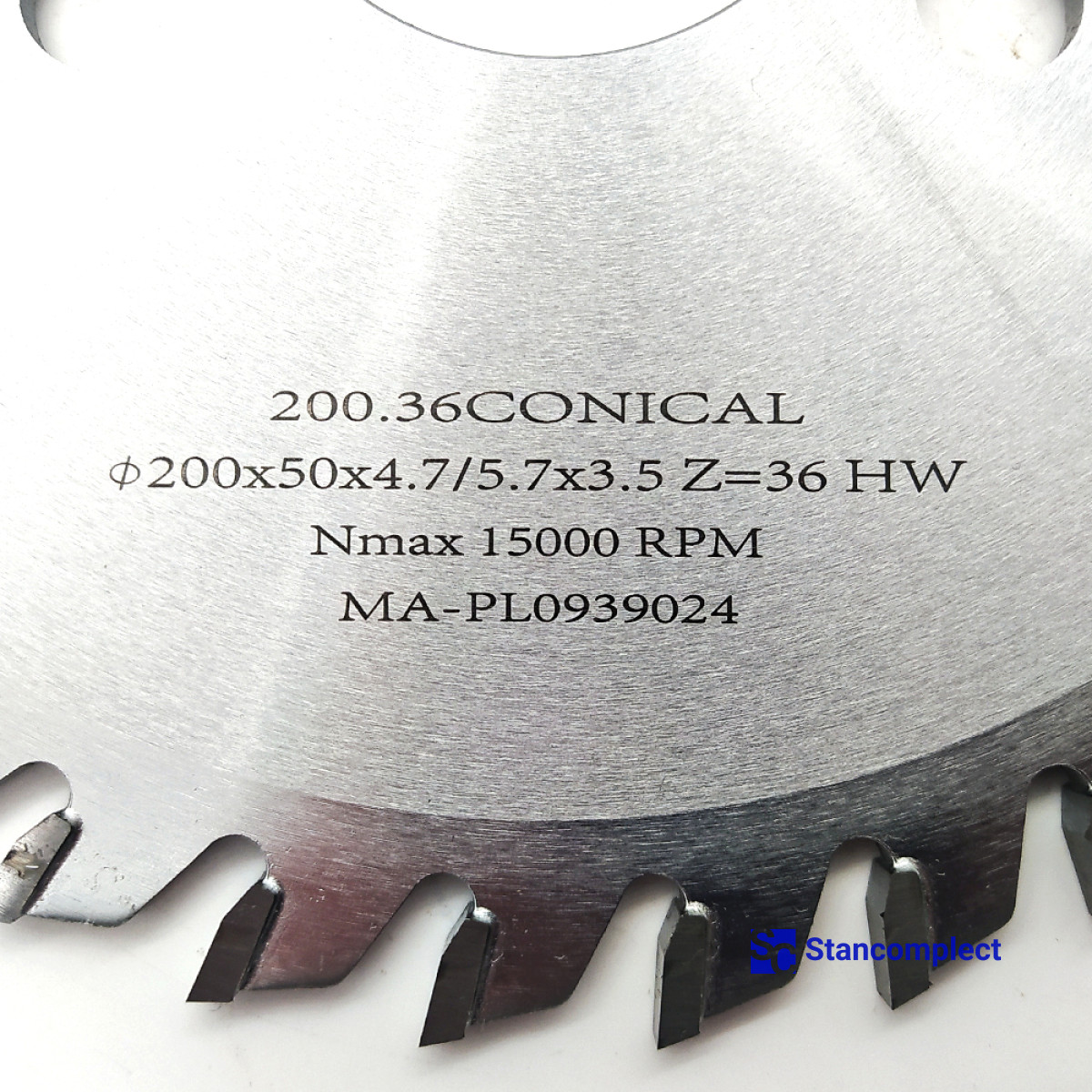Conical scoring saw blade GOLDEN EAGLE 200x50x4.7/5.7x3.5 Z36