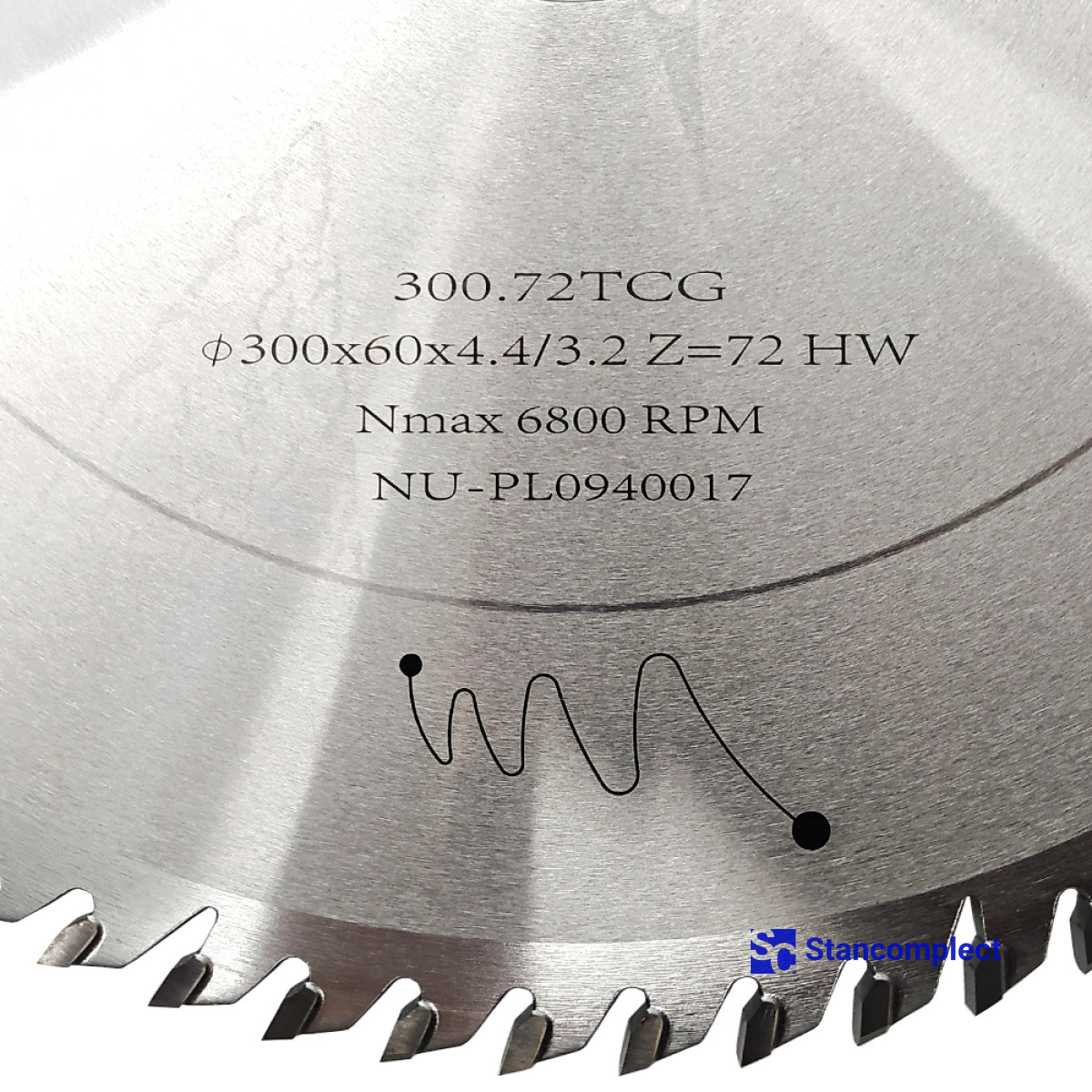 Main saw blade GOLDEN EAGLE 300х60x4.4/3.2 Z72