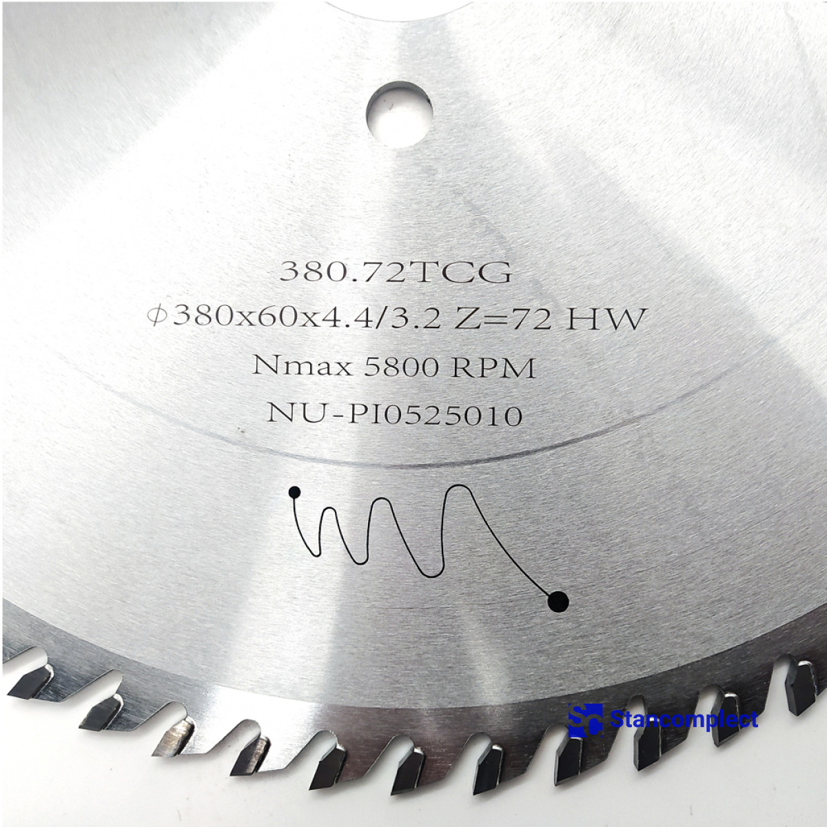 Main saw blade GOLDEN EAGLE 380х60x4.4/3.2 Z72
