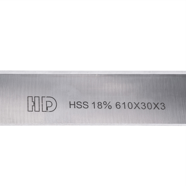 Planer knife 610x30x3 HSS 18% one-sided HD