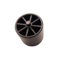 Plastic roller for roller conveyor 24х4x24 mm black for edge banding machine