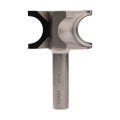 Diamond bull nose router bit D48 h28 L73 d12 R10 Z2