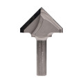 Diamond V-groove router bit D50 h30 L80 d12 90° Z2