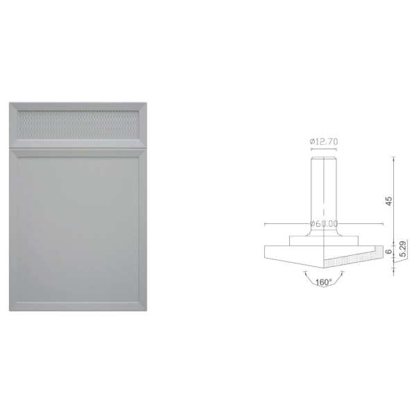 Cabinet door diamond router bits set 1217