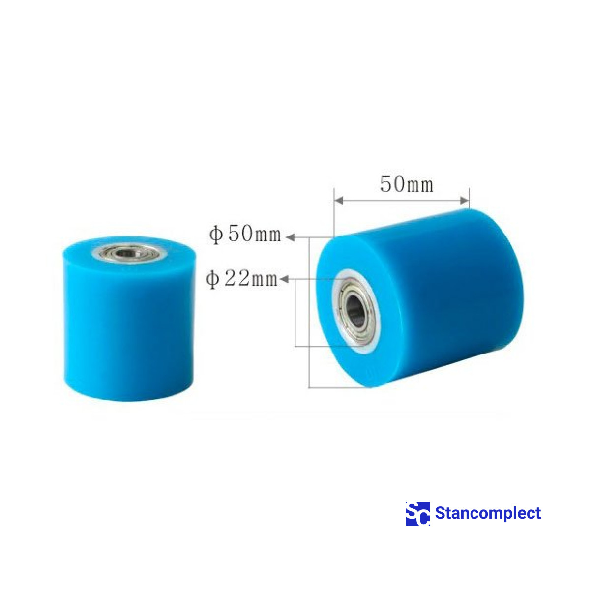 Ролик притискний верстата для ламінації U-506 50х50х22 зі штифтом