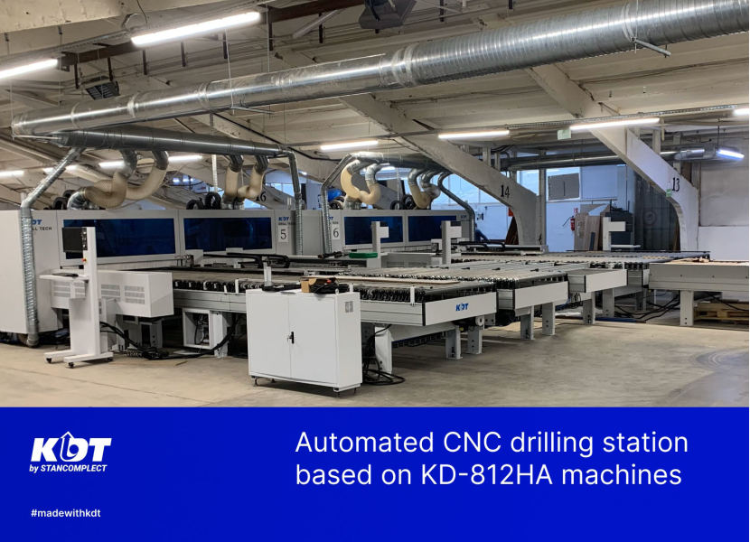 Project: Automated CNC drilling station based on KD-812HA machines