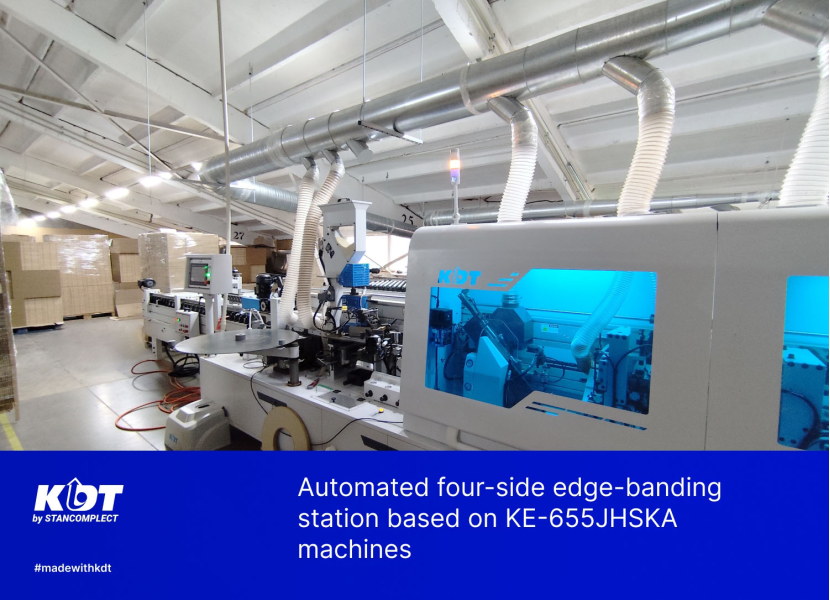 Project: Automated four-side edge-banding station based on KE-655JHSKA machines