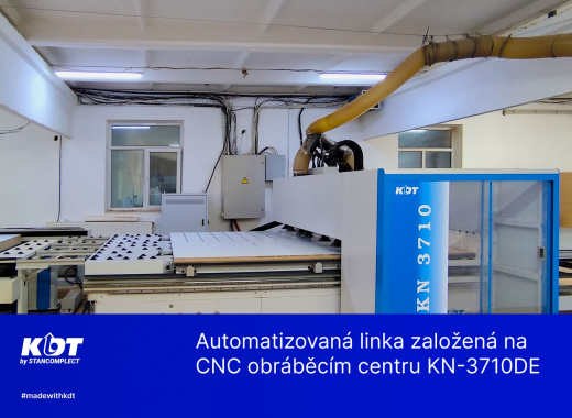 Automatizovaná linka založená na CNC obráběcím centru KN-3710DE