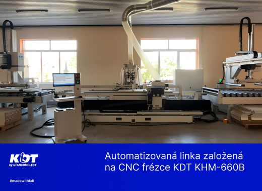 Automatizovaná linka založená na CNC frézce KDT KHM-660B