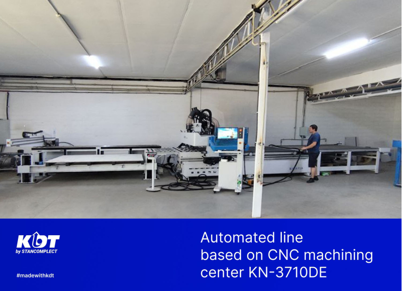 Project: Automatic panel cutting line for based on KN-3710DE CNC machining center