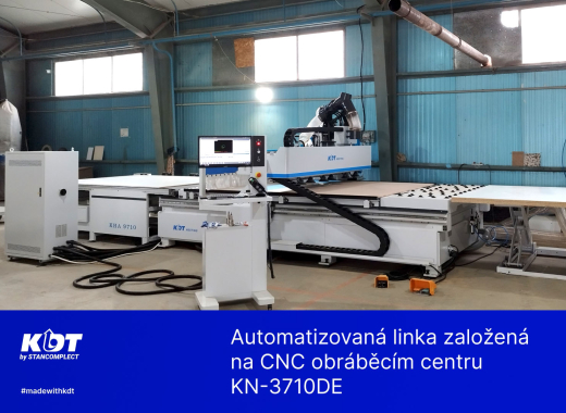 Automatická řezací linka založená na CNC obráběcím centru KN-3710DE