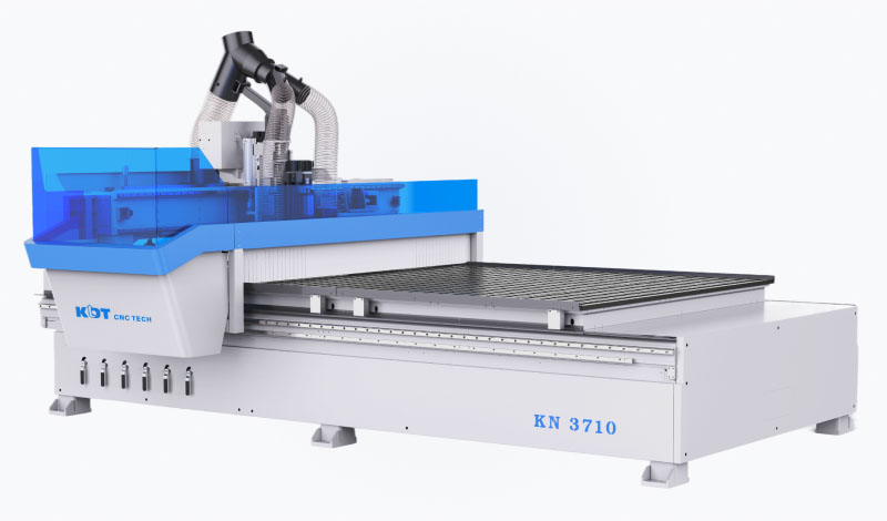 4-axis CNC machining center KN-3710DPC, processing area 3100x2150 mm