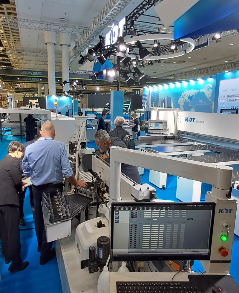 KDT Machinery stand at the LIGNA 2025 international woodworking equipment exhibition