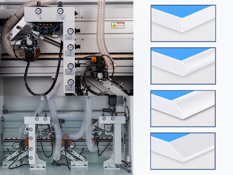 Corner rounding unit