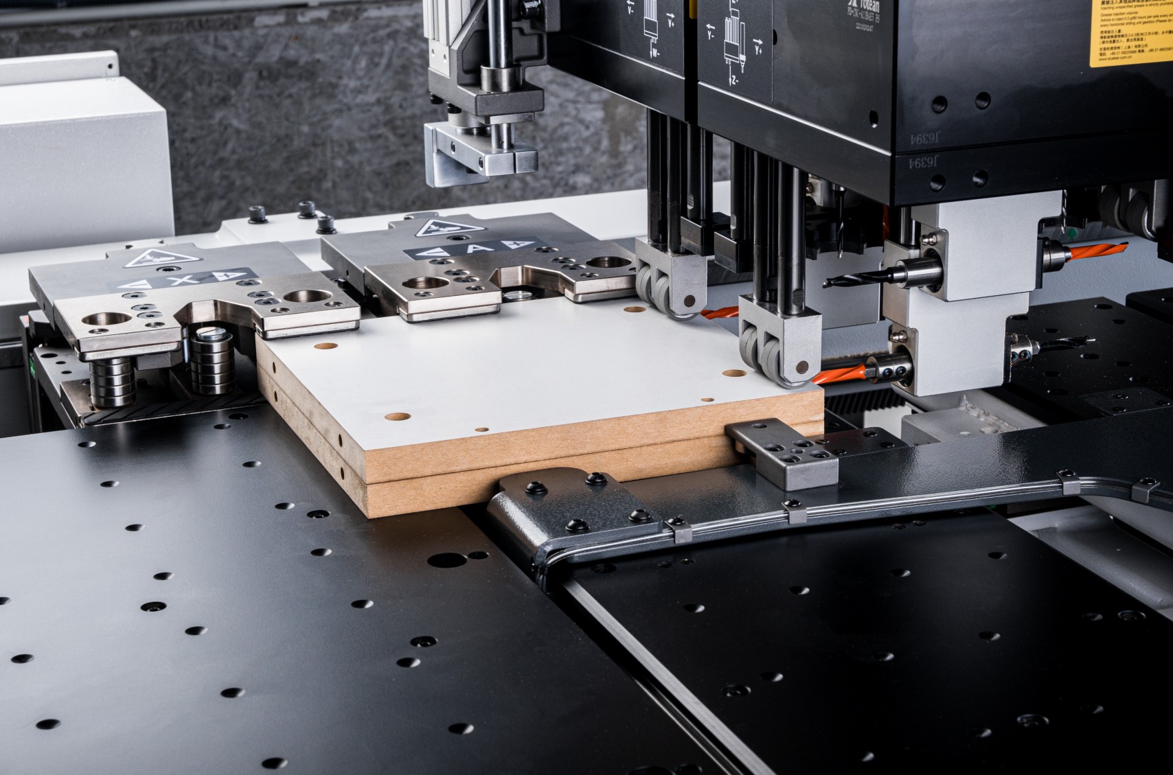 Drilling of two workpieces