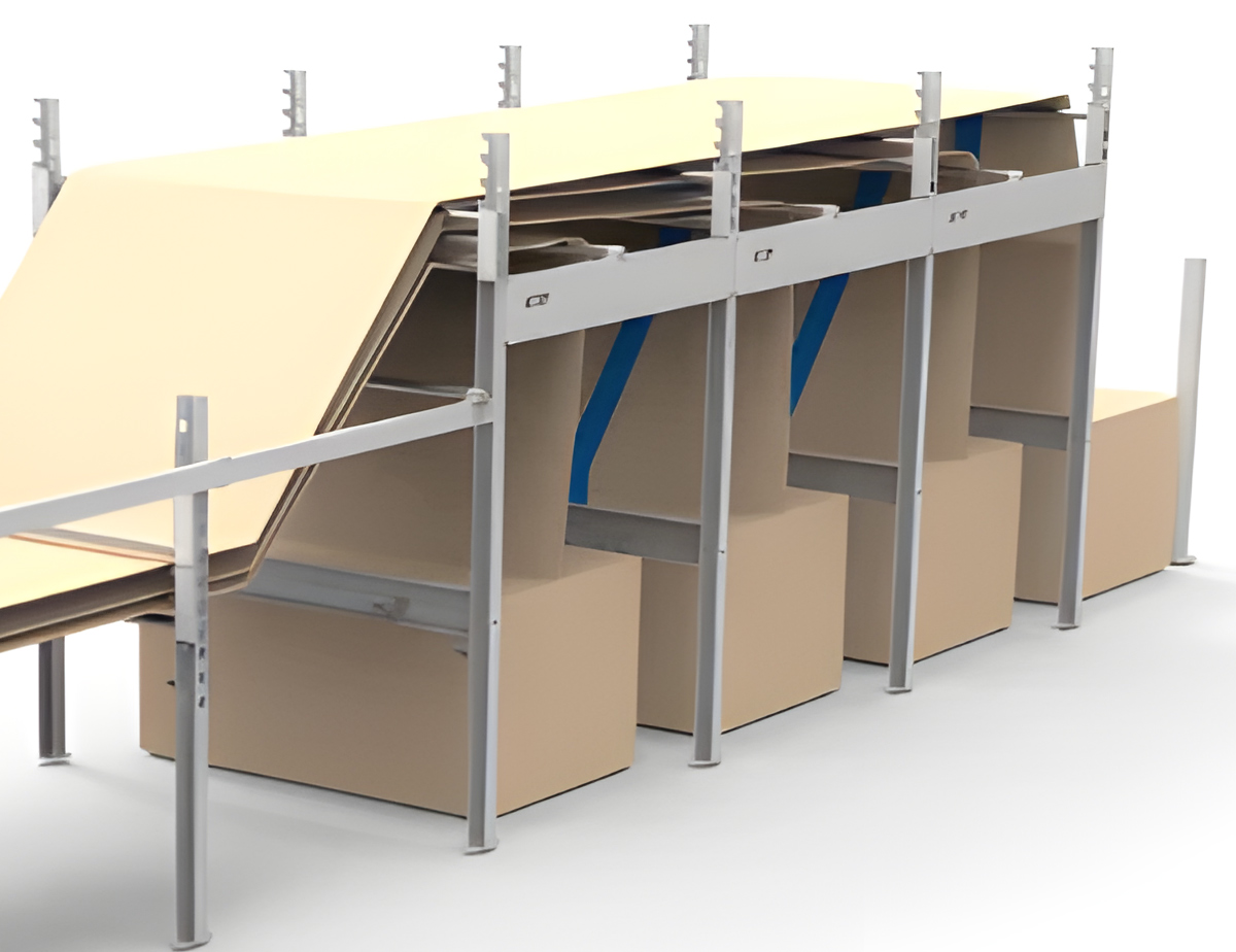 Corrugated cardboard feed stand
