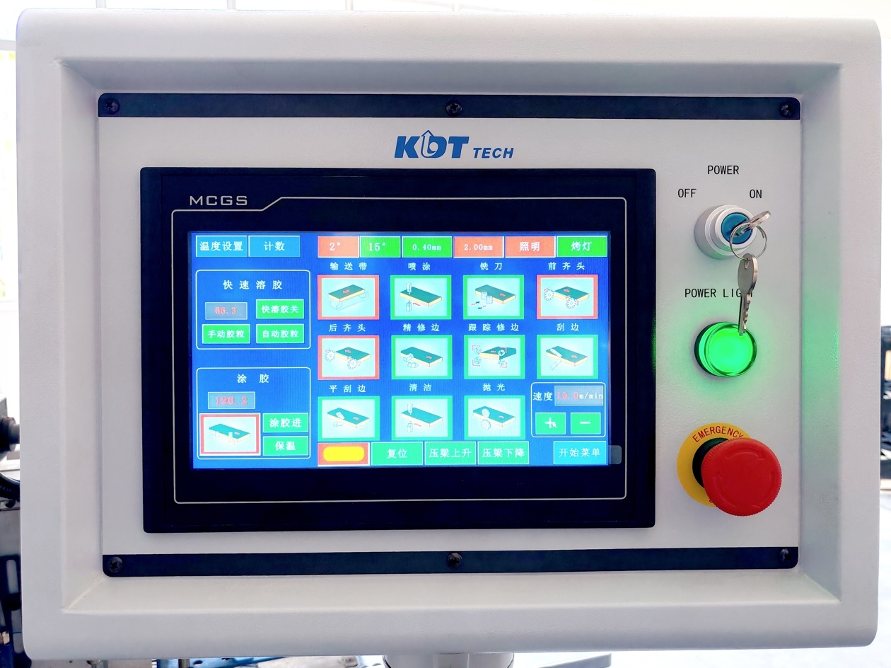 machine control panel