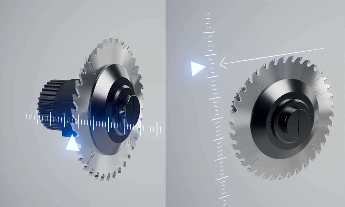 Nastavení parametrů předřezávací pily