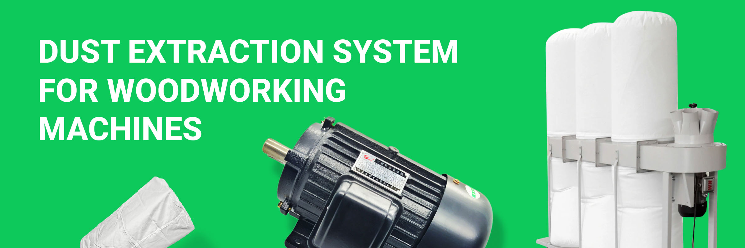 Dust extraction system for woodworking machines