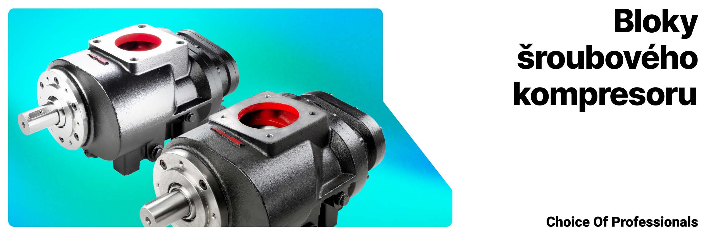 Bloky šroubového kompresoru