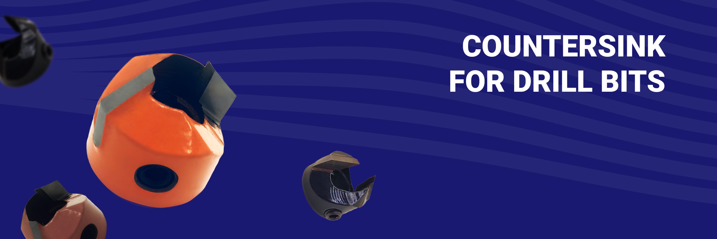 Buy a countersink for through and blind drill bits