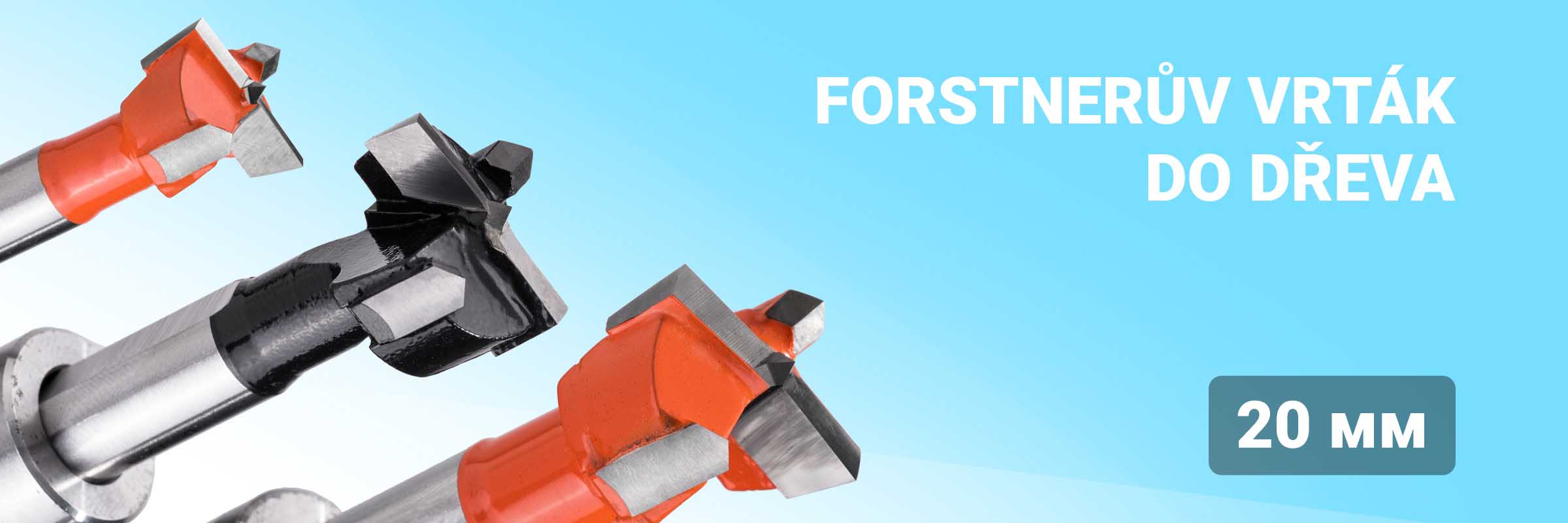 Forstnerův vrták 20 mm do dřeva