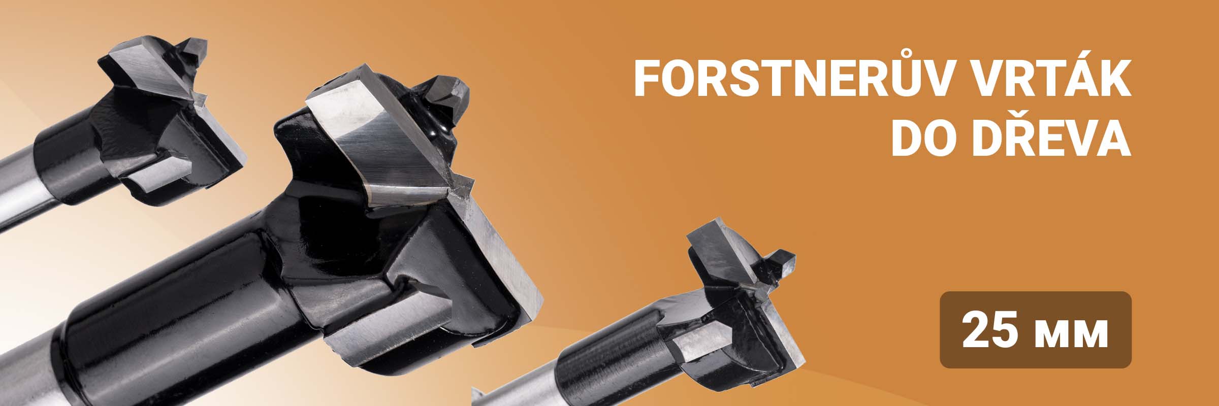 Forstnerův vrták 25 mm do dřeva