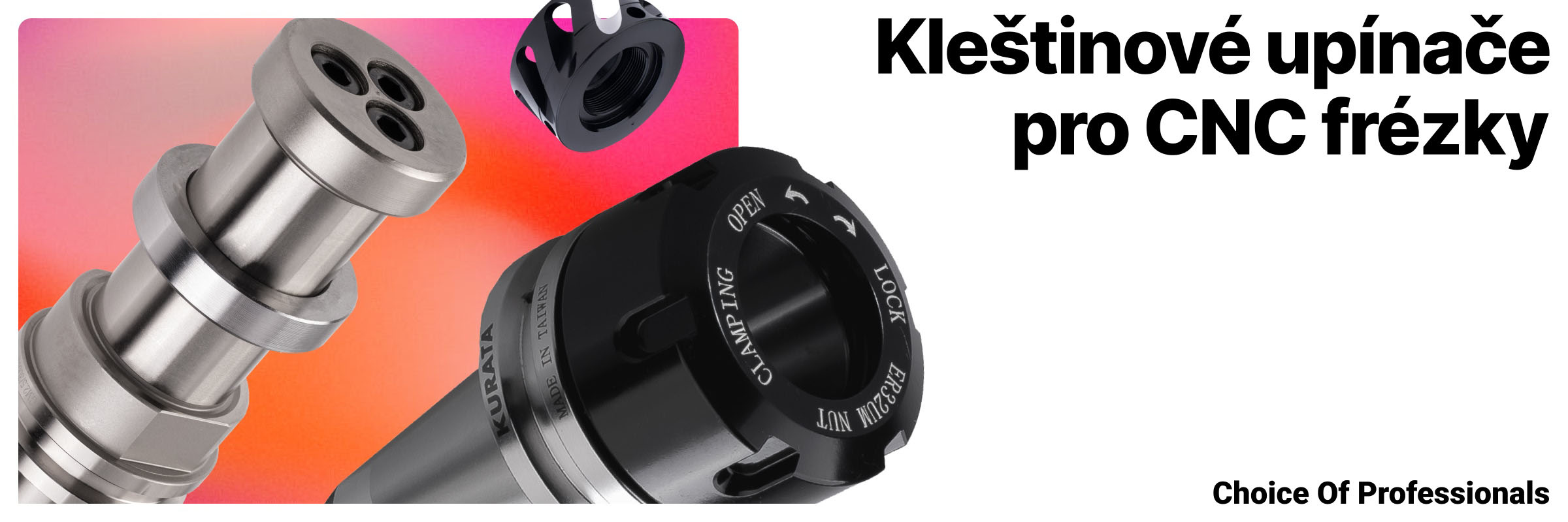 Kleštinové upínače pro CNC frézky