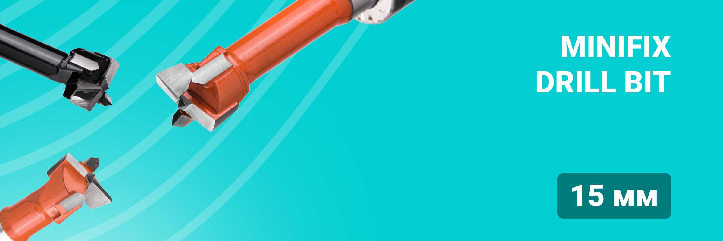 Minifix drill bit 15 mm