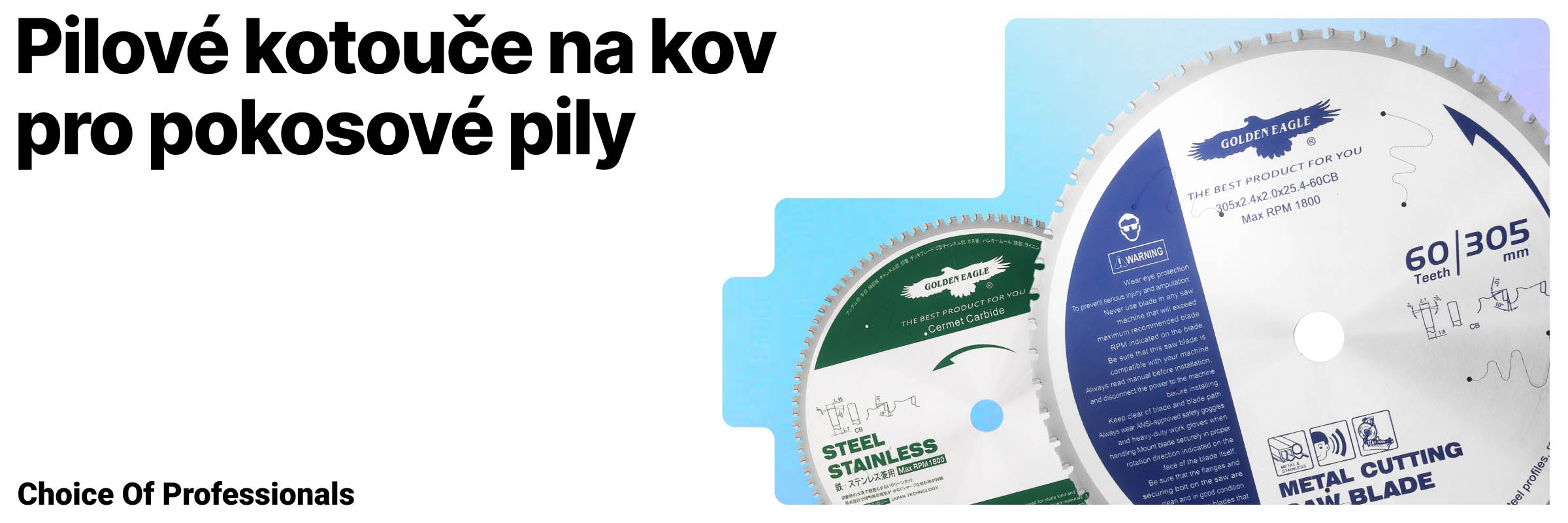 Pilové kotouče na kov pro pokosové pily