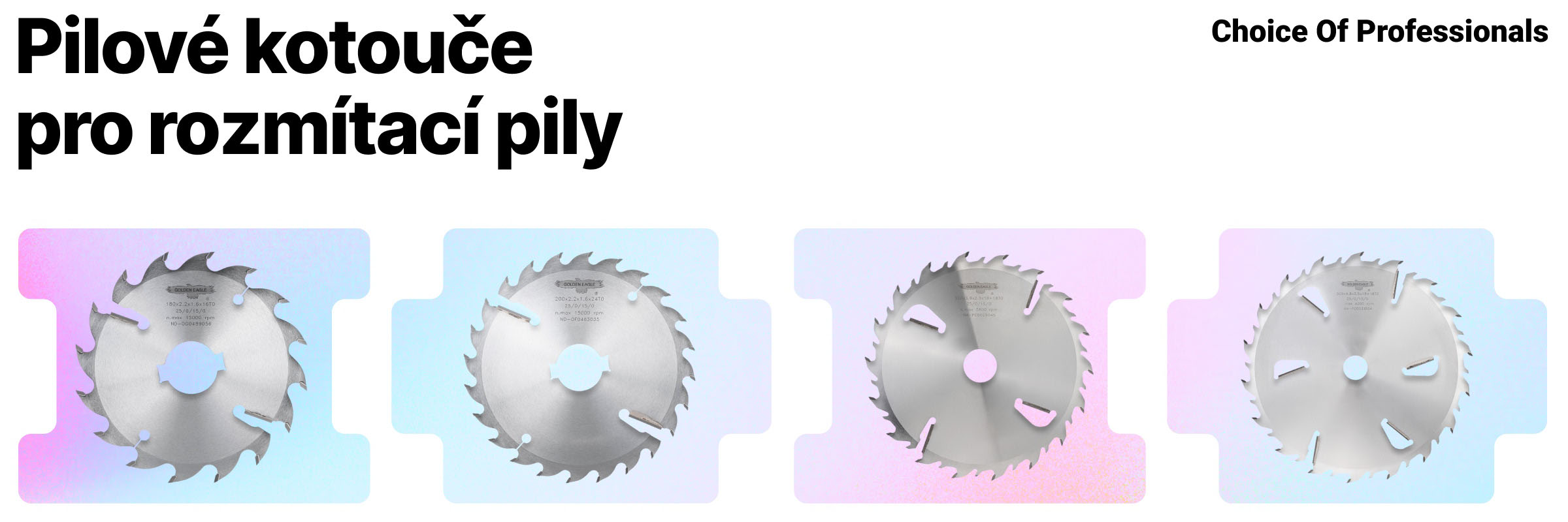 Kupte si pilové kotouče pro rozmítací pily