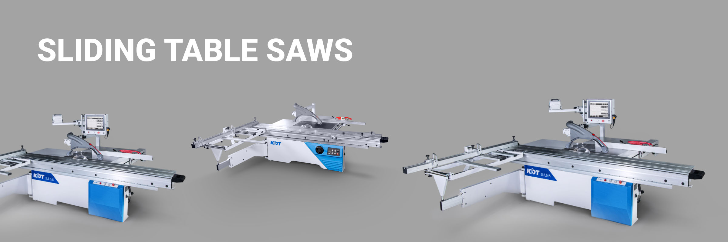 Sliding table panel saws for chipboard