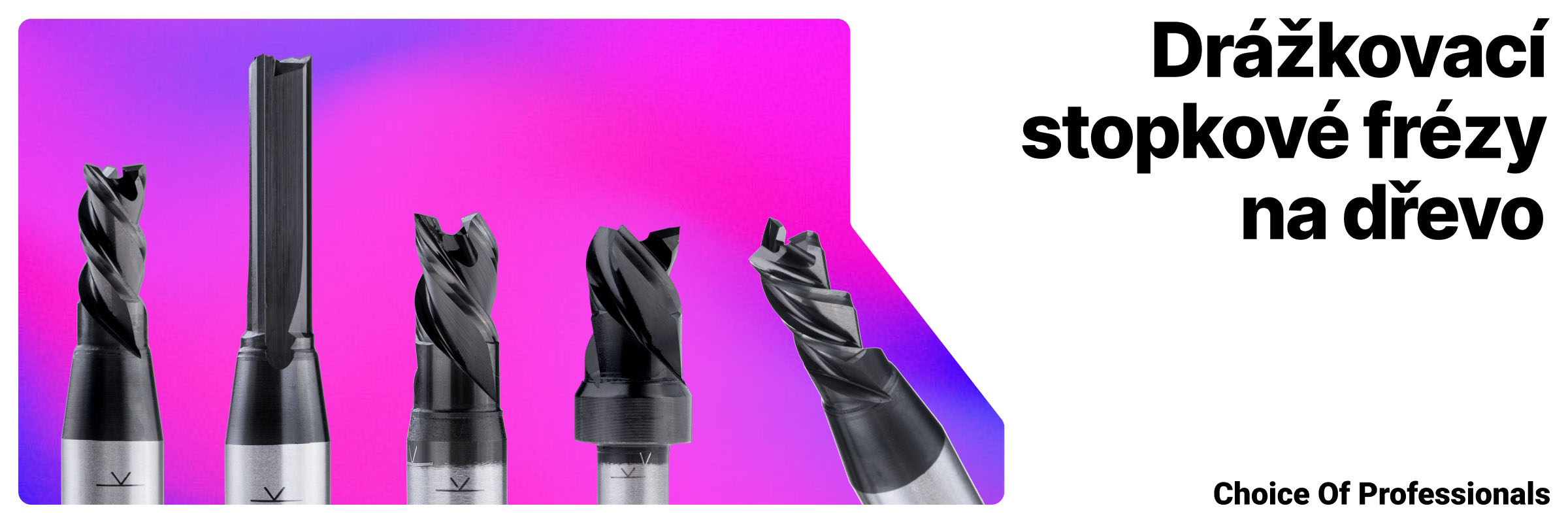 Drážkovací stopkové frézy