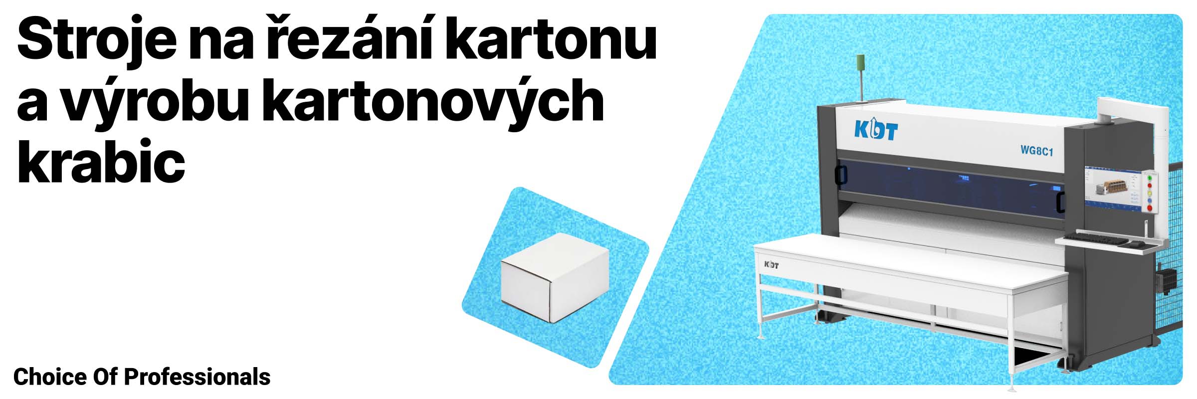 Stroje na řezání kartonu a výrobu kartonových krabic