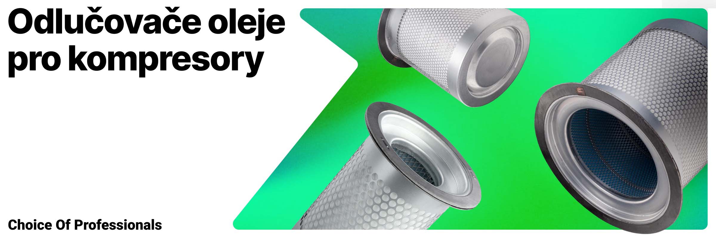 Odlučovače oleje pro kompresory