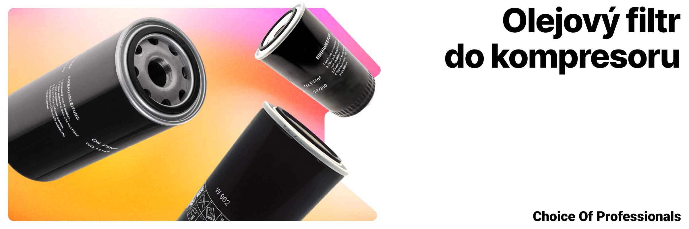 Olejový filtr do kompresoru